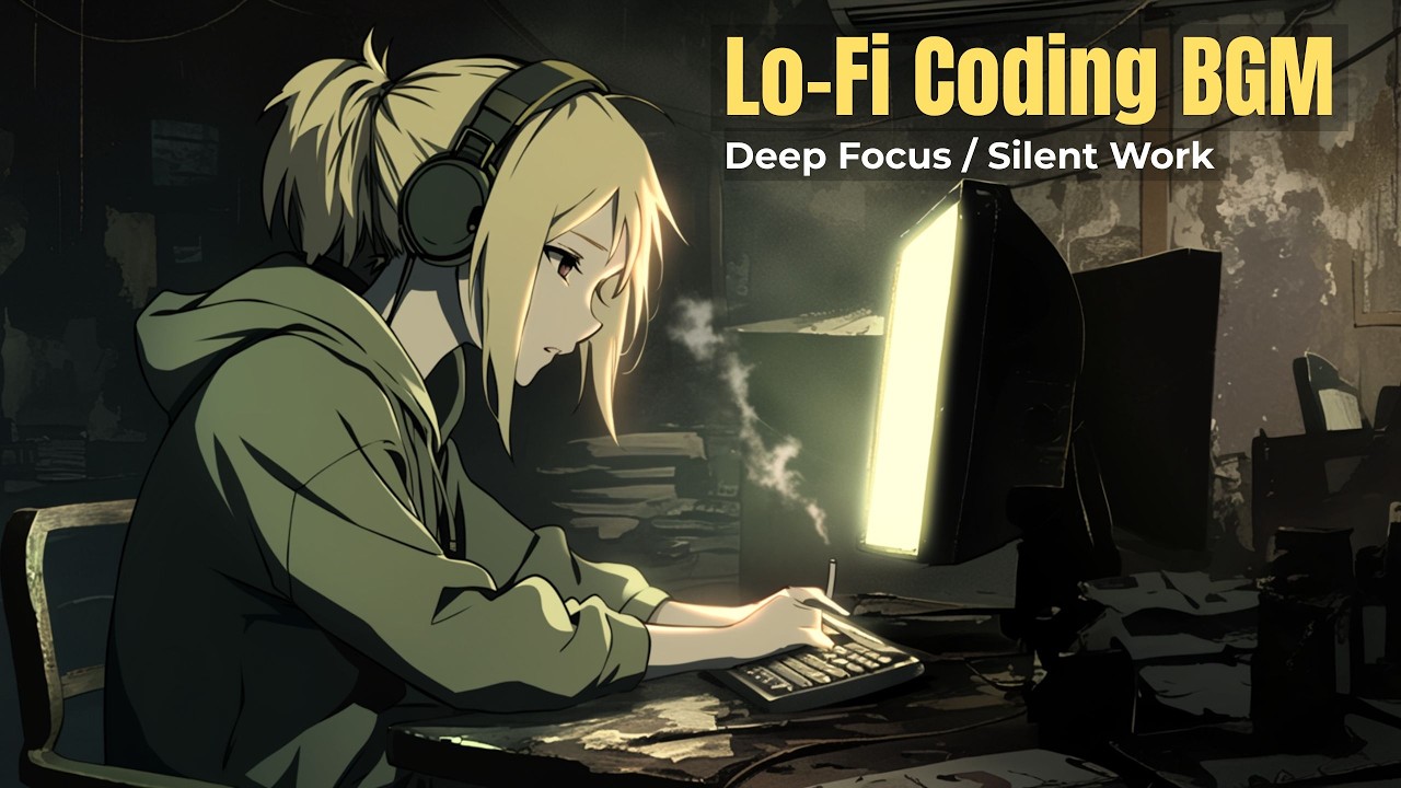 Deep Focus Coding Music – Dark Industrial Cyberpunk Tech BGM