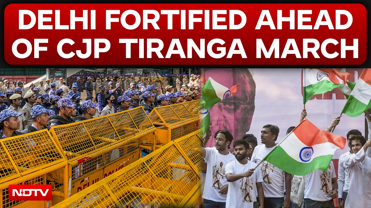 CJP Tiranga March Today: 6,000 Cops Deployed, Central Park Closed For Public