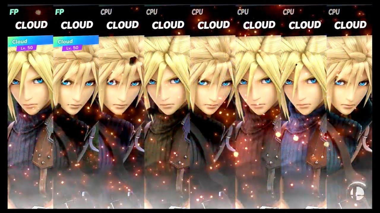 Super Smash Bros Ultimate Amiibo Fights  – Request #19125 Cloud Frenzy