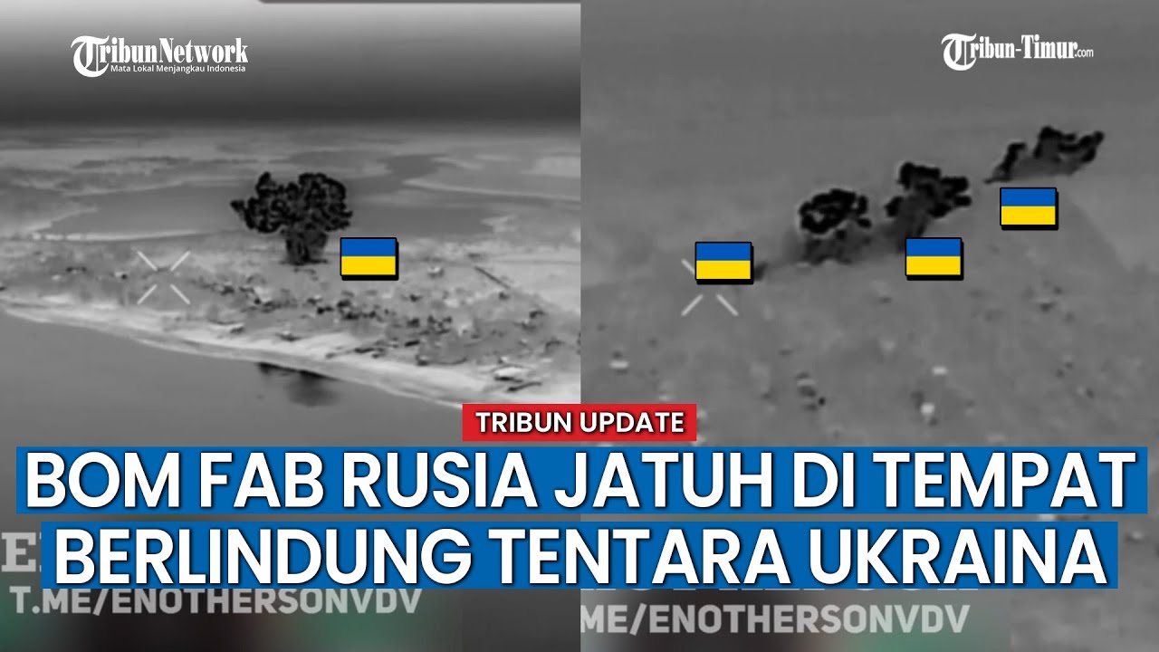 BOM FAB Rusia Berjatuhan di Desa Karlovka, Benteng Tentara Ukraina