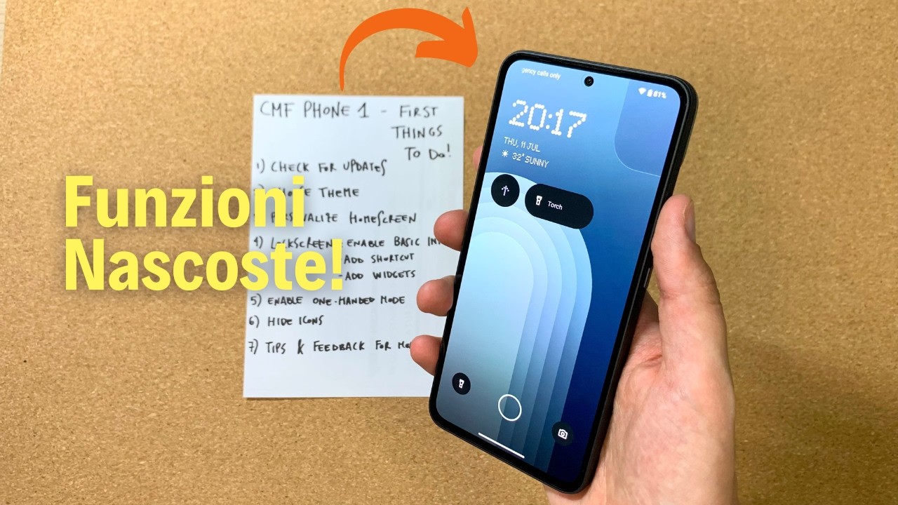 CMF Phone 1 - Tips e Tricks dopo l'acquisto!