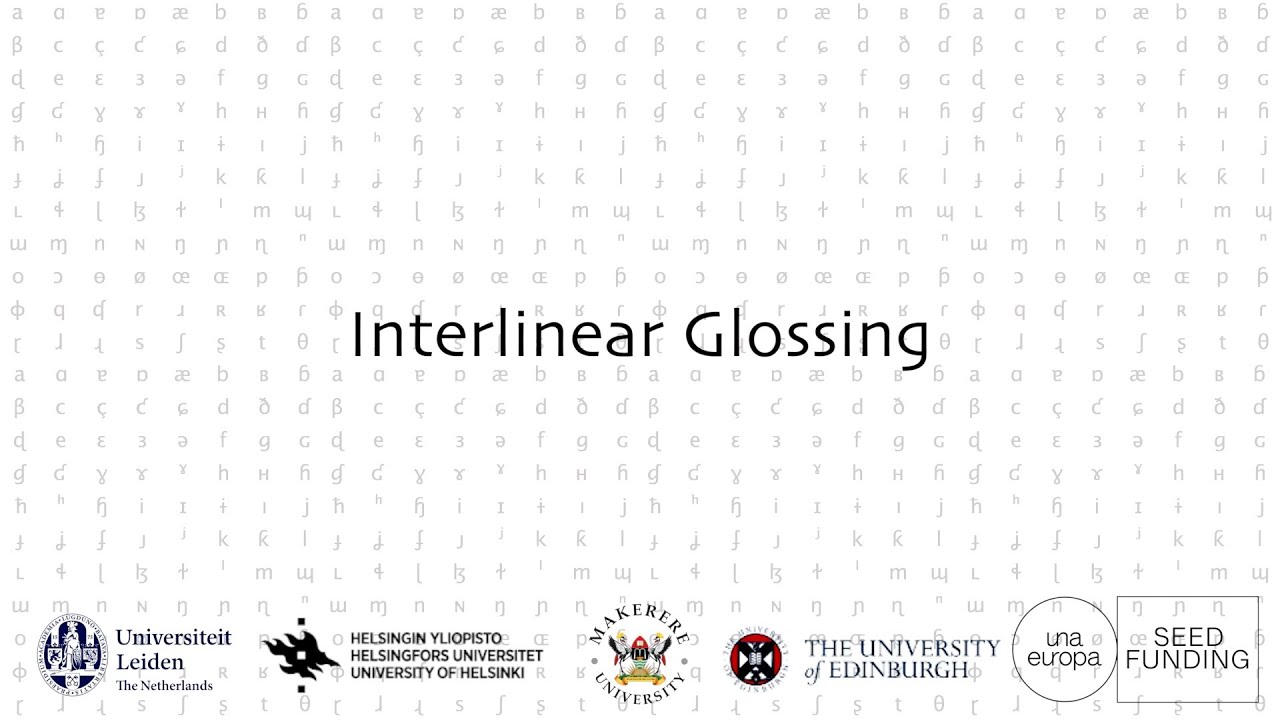 Interlinear glossing