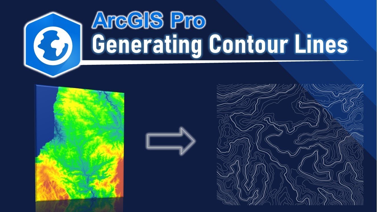 Создание контурных линий из ЦМР с помощью ArcGIS Pro