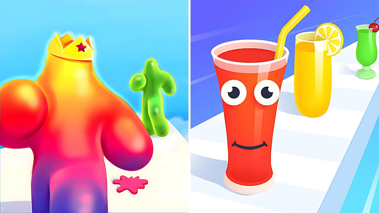 Juice Run🆚Blob Runner 3D🌺🌺Walkthrough Android IOS Big Update Mobile Gameplay BT12