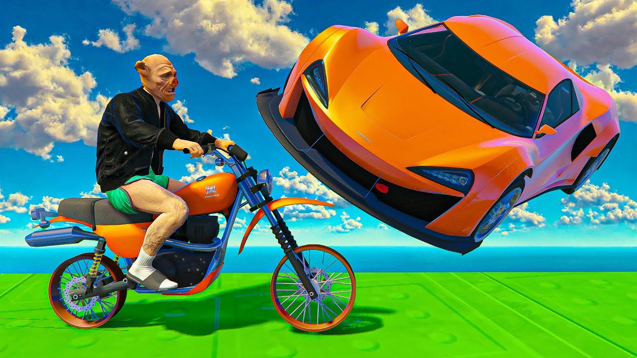 MOTO VS MCLAREN !!! 🐷LTS🐷 GTA 5 ONLINE