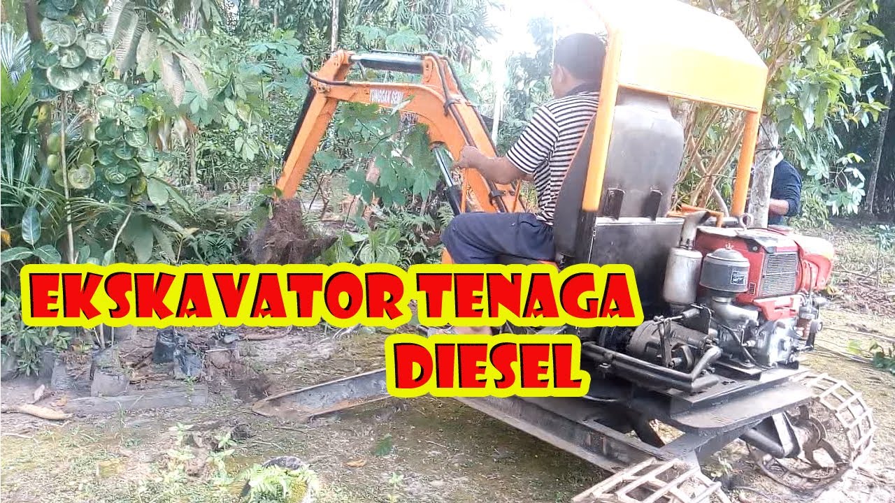 Uji Coba Ekskafator Mini Tenaga Diesel