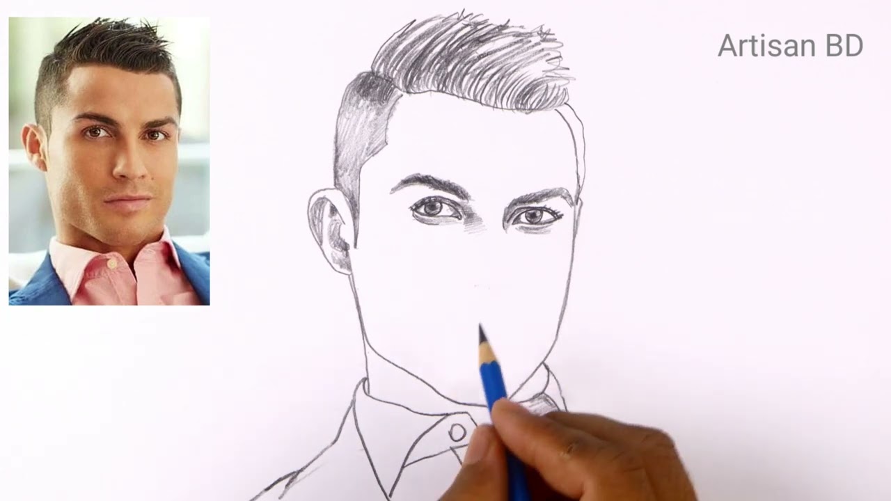 The Simple Trick to Drawing Ronaldo Like a Pro Artist
