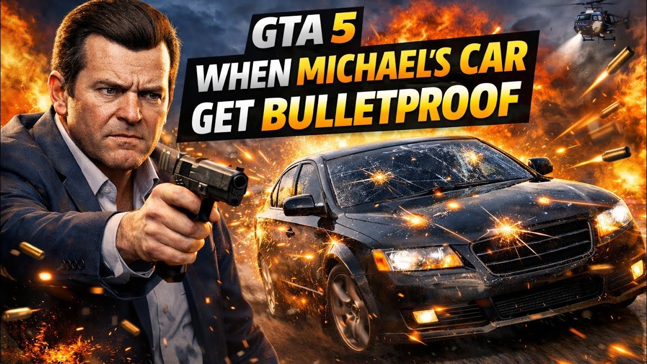 Michael’s Car Becomes BULLETPROOF 😱 |Car + Sniper = Pure Destruction 😈 | Michael GTA 5