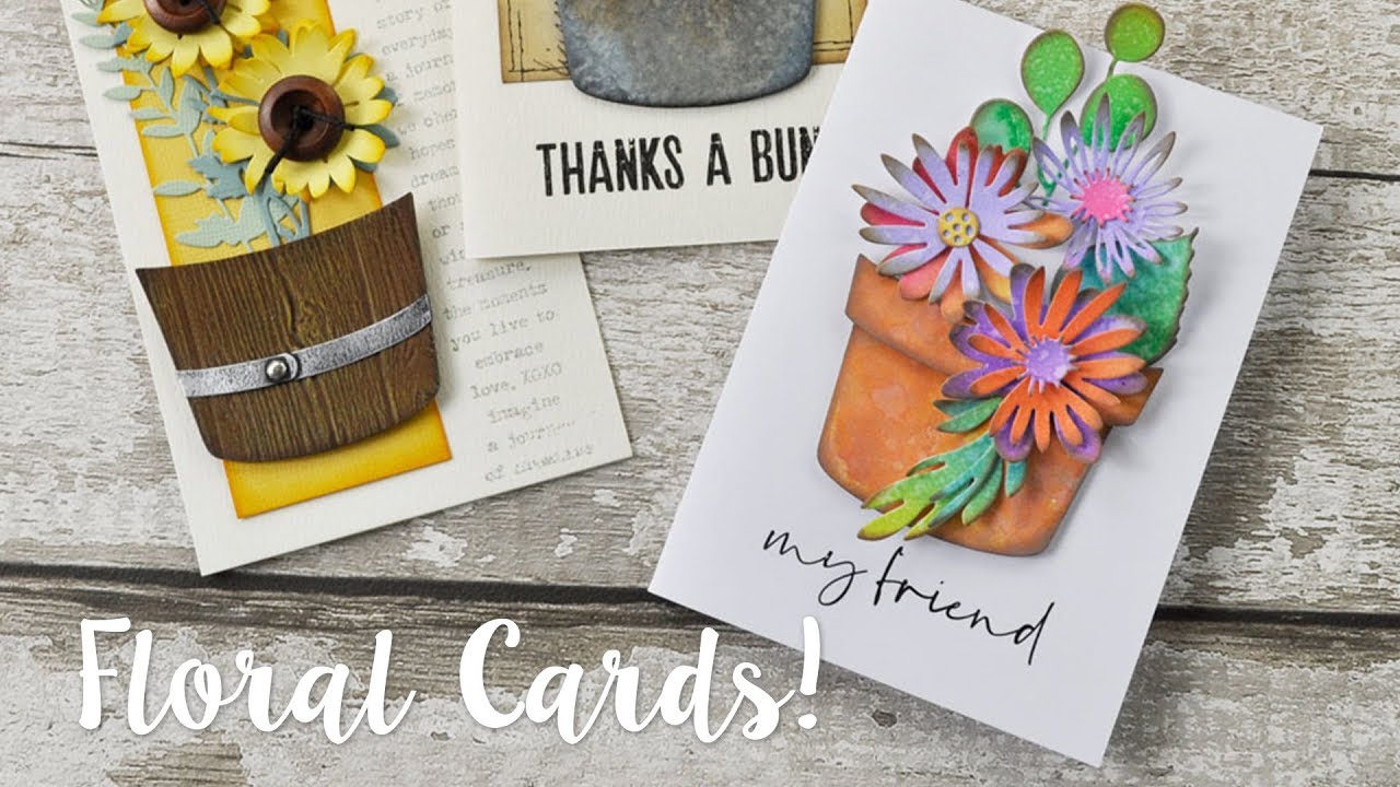 Garden-themed Card Makes - Sizzix