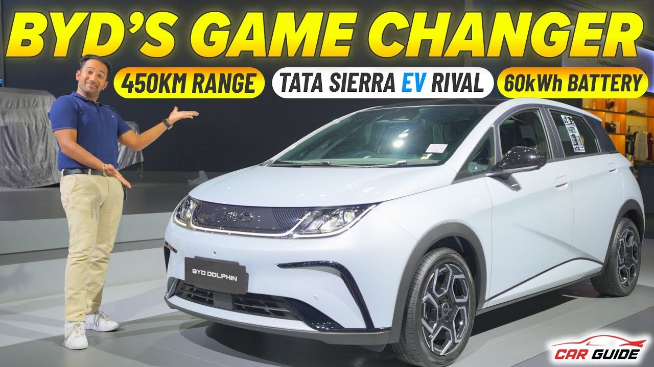 Tata Sierra EV & MG Windsor EV Pro Rival ⚡ BYD Dolphin Electric SUV ⚡ 450KM Range ⚡ Rs 15 Lakh EV ?