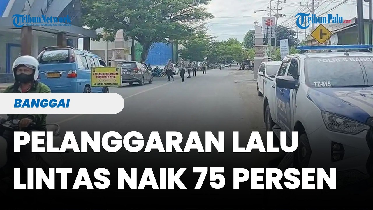 Pelanggaran Lalu Lintas di Banggai Naik 75 Persen, Tiga Kecelakaan Terjadi Selama Operasi Tinombala