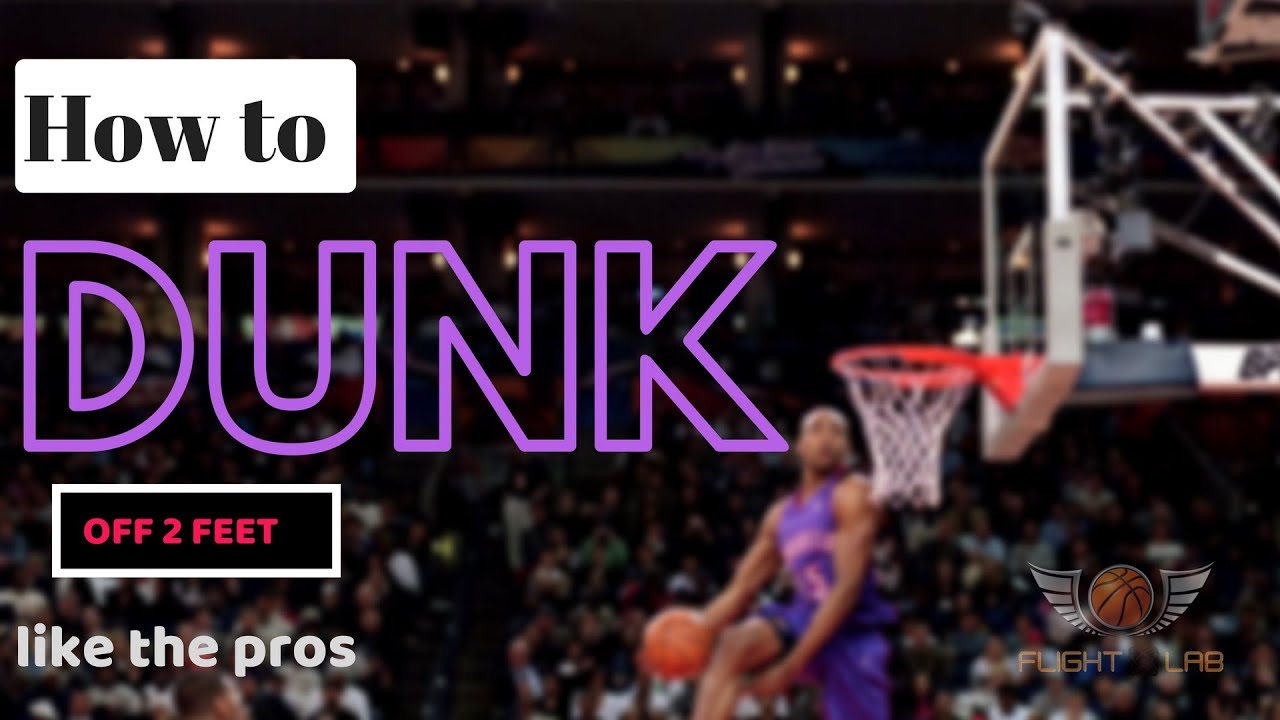 How to DUNK off of 2 feet!