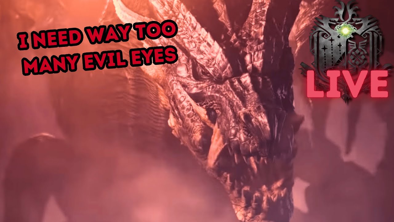 🔴Live - MHWorld 1400% Challenge Day 102 - I Need Too Many Evil Eyes - Open PC Lobby ID in Chat