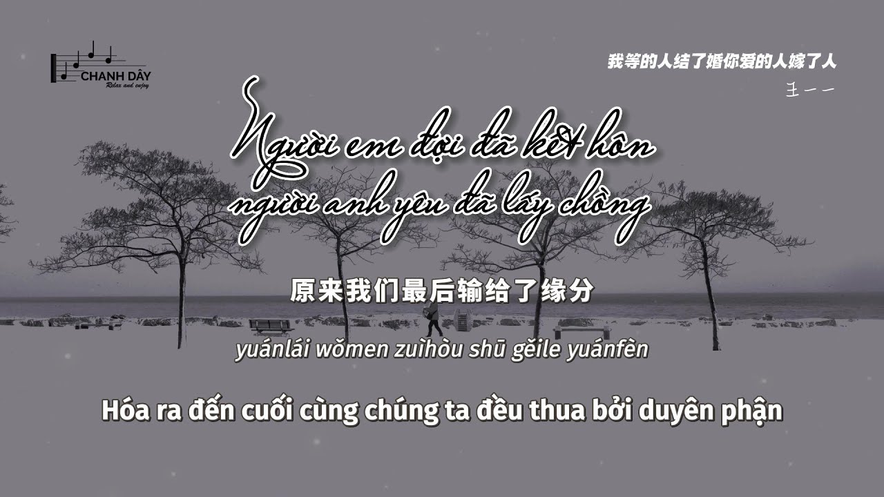 [Vietsub] Người em đợi đã kết hôn, người anh yêu đã lấy chồng (我等的人结了婚你爱的人嫁了人) - Vương Nhất Nhất