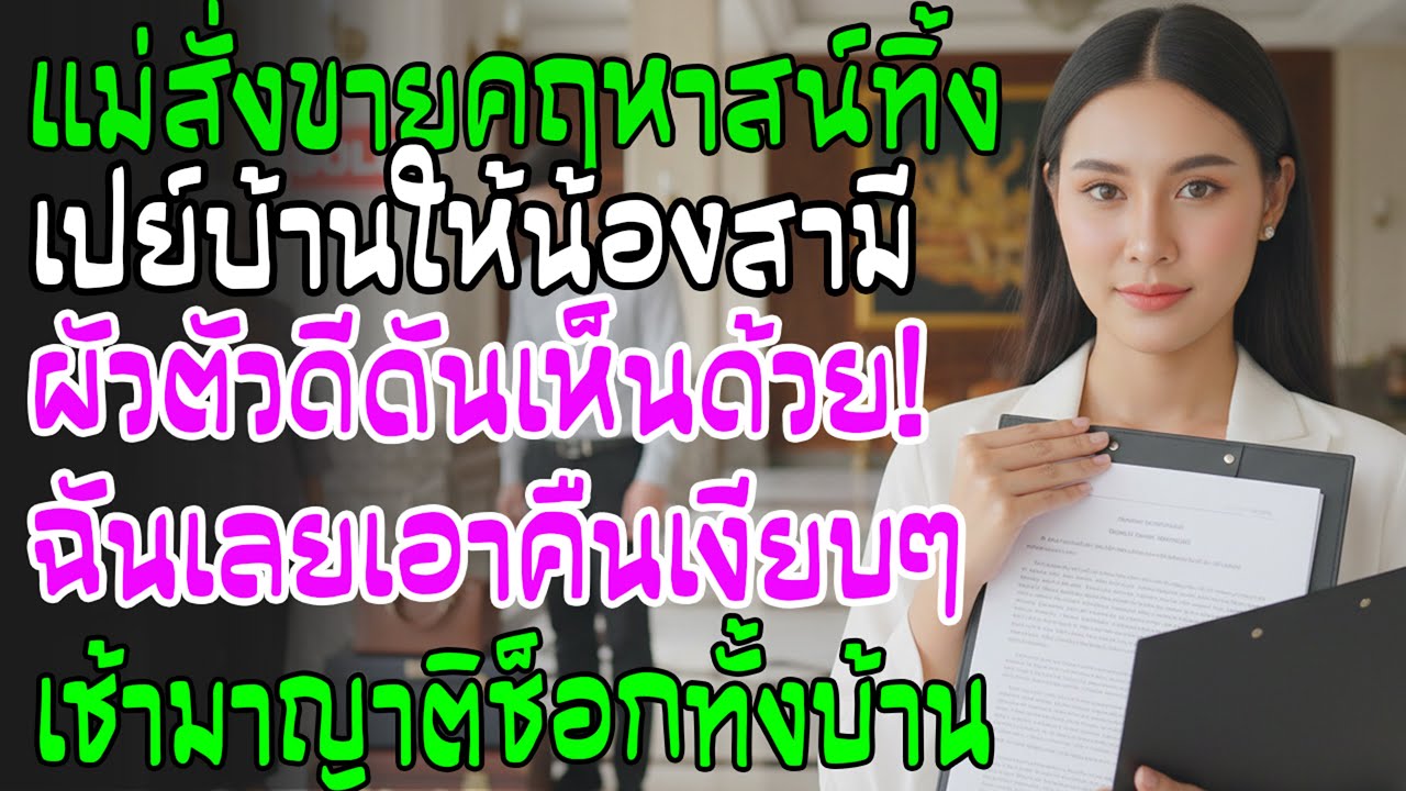 แม่ผัวสั่งขายคฤหาสน์เปย์น้องสามี ผัวพยักหน้า! ฉันสวนกลับเงียบๆ รุ่งเช้าบ้านผัวช็อกทั้งตระกูล