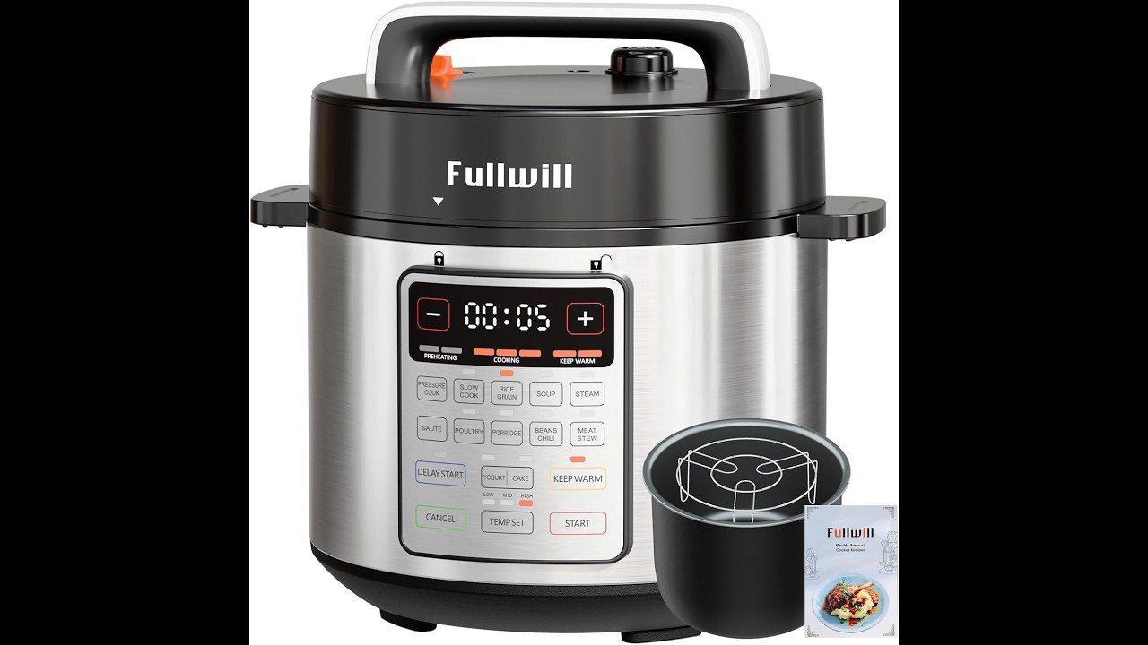 Fullwill 9 in 1 Electric Pressure Cooker2026 Upgraded, 12 Presets Instant Multi Cooker