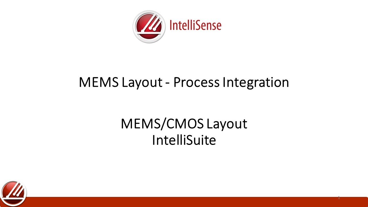 MEMS Process Integration (with Mask Layout) | MEMS/CMOS | Layout Design | Blueprint | IntelliSuite