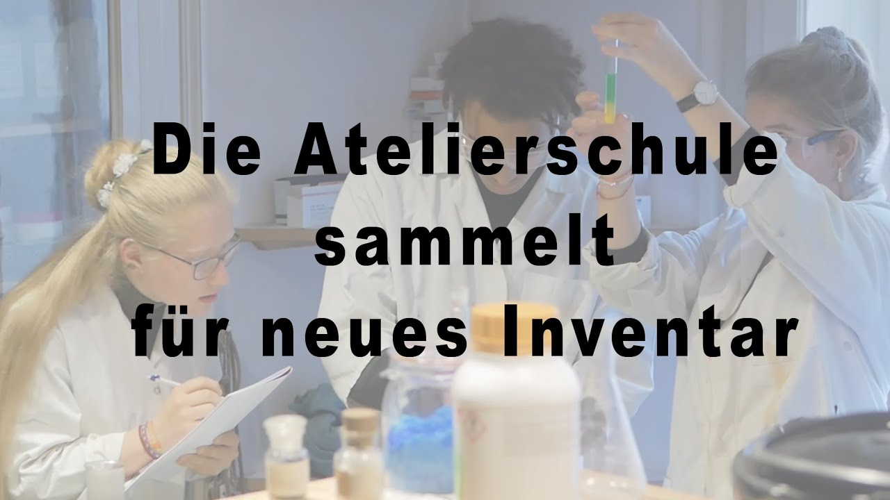 Die Atelierschule sammelt für neues Inventar - Crowdfundingprojekt