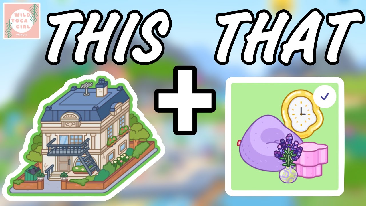 THIS + THAT 🤩 BEAK STREET + BESTIE FURNITURE PACK 👯💗💜 TOCA LIFE WORLD 🌎