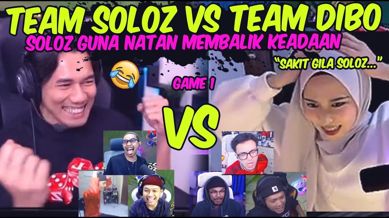 SOLOZ MEMBALIK KEADAAN .. 🔥 !! TEAM SOLOZ VS TEAM DIBO MATCH 1 😂🤣 ‼