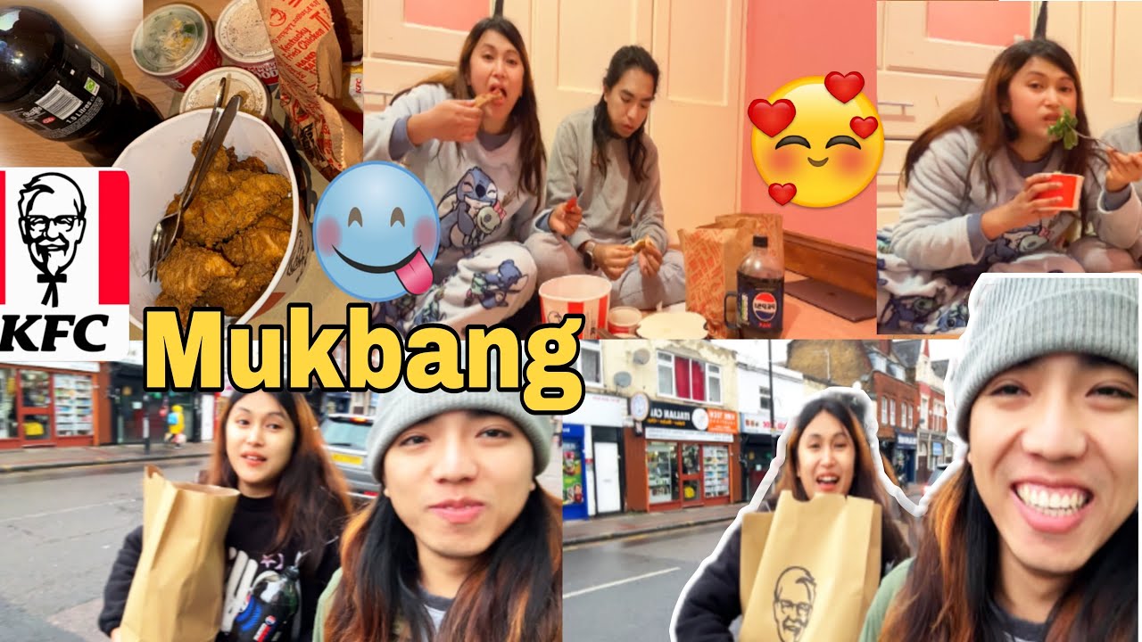 ASMR MUKBANG | KFC Fried Chicken & Seasoned Spicy Chicken EATING 핫크리스피통다리 갓양념 치킨 닭껍질튀김 소스 퐁당 먹방
