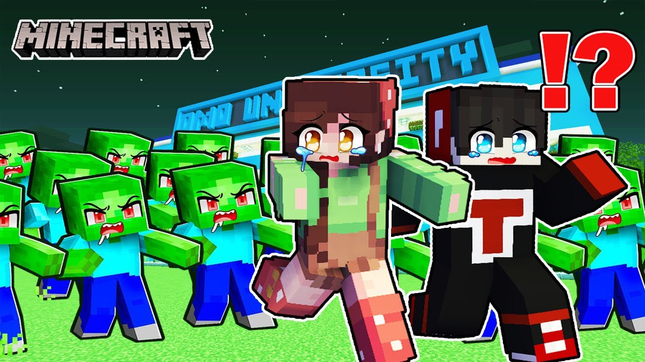 Escape From The Zombie Monster School - Minecraft ( Tagalog )