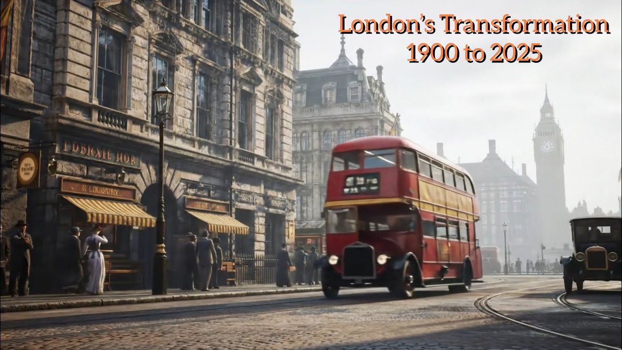 London&rsquo;s Transformation: From 1900 to 2025 | AI Generated Cinematic CGI