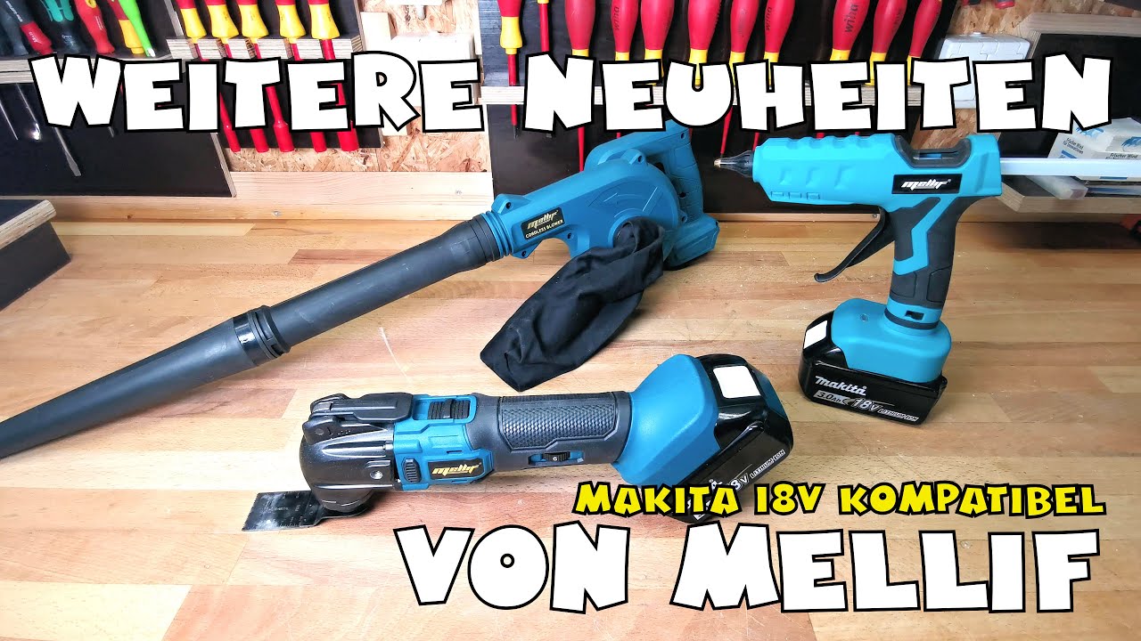 Mellif Tools: Akku Gebläse, Multitool, Heißklebepistole