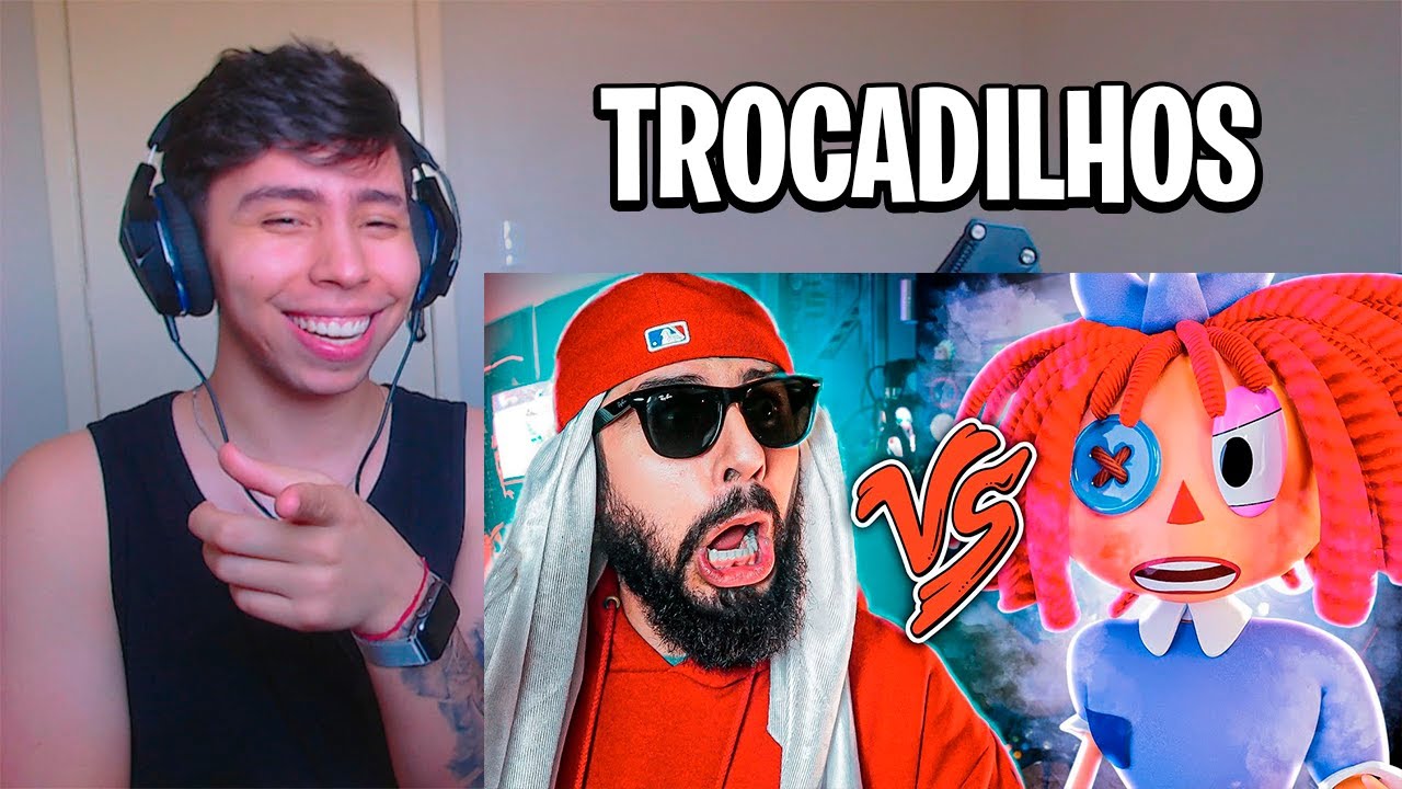 REACT Ragatha (The Amazing Digital Circus) Vs. Mussa - Batalha de Rap