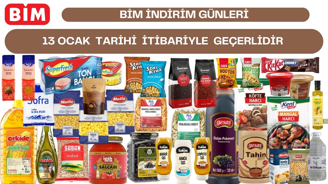 BİM İNDİRİM GÜNLERİ !