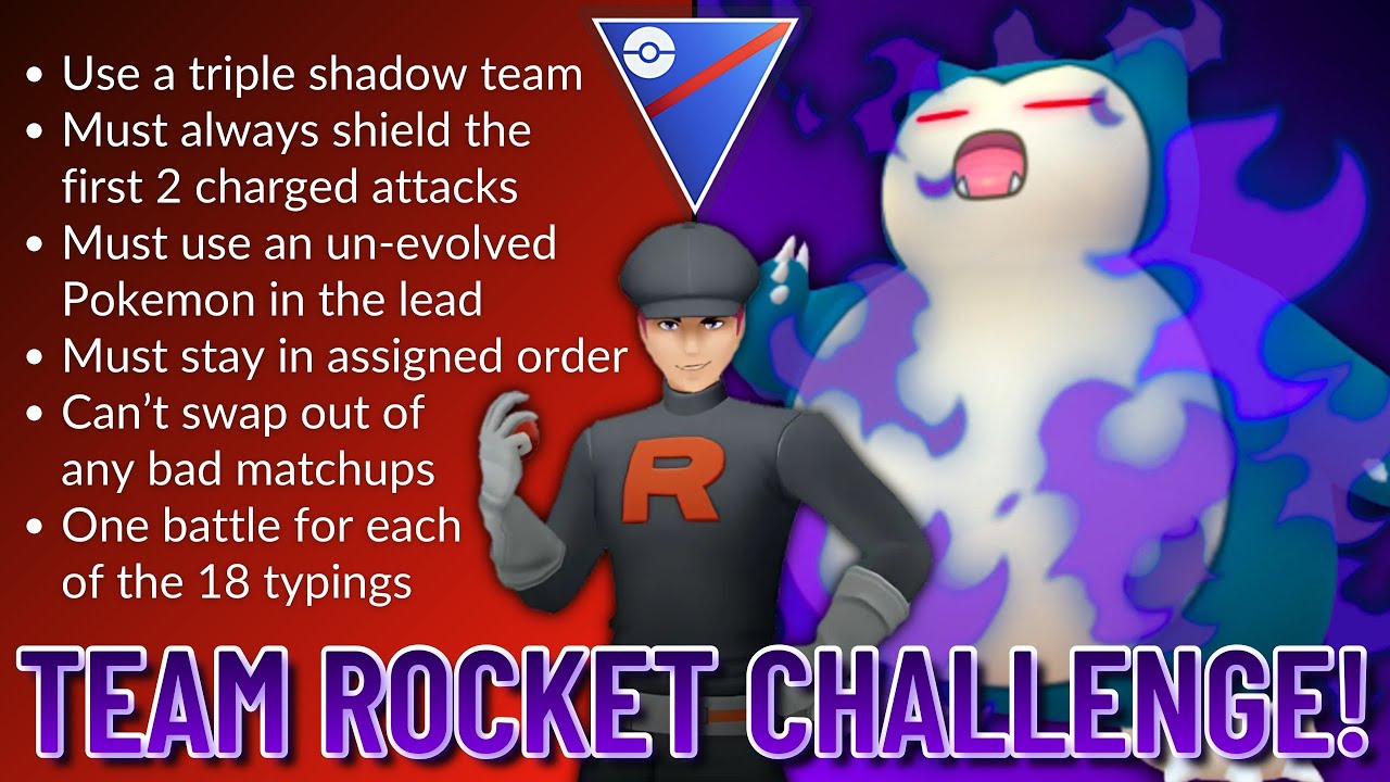 I TOOK ON THE IMPOSSIBLE TEAM ROCKET CHALLENGE IN THE GREAT LEAGUE USING ALL 18 TYPINGS...