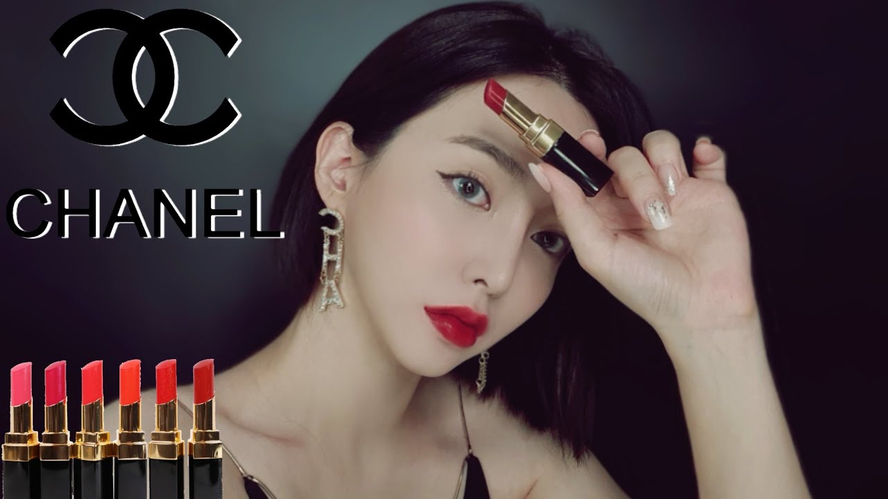 샤넬 신상 루즈코코플래쉬 BEST 6종컬러 발색/촉촉한 물광 립스틱 예쁘게 바르는법*CHANEL LIPSTIC TUTORIAL (ENG/CHN/JPN)