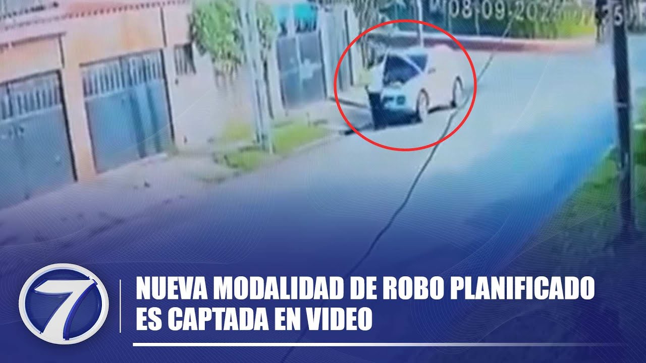 Nueva modalidad de robo planificado es captada en video