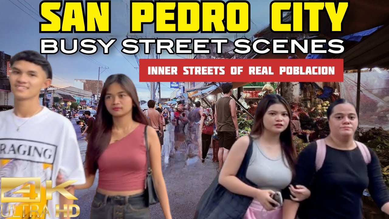Walking Busy Streets of San Pedro City Laguna Philippines [4K]