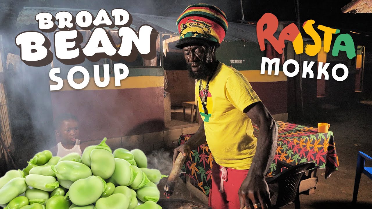 Broad Bean & Cucumber Soup with Rasta Mokko!