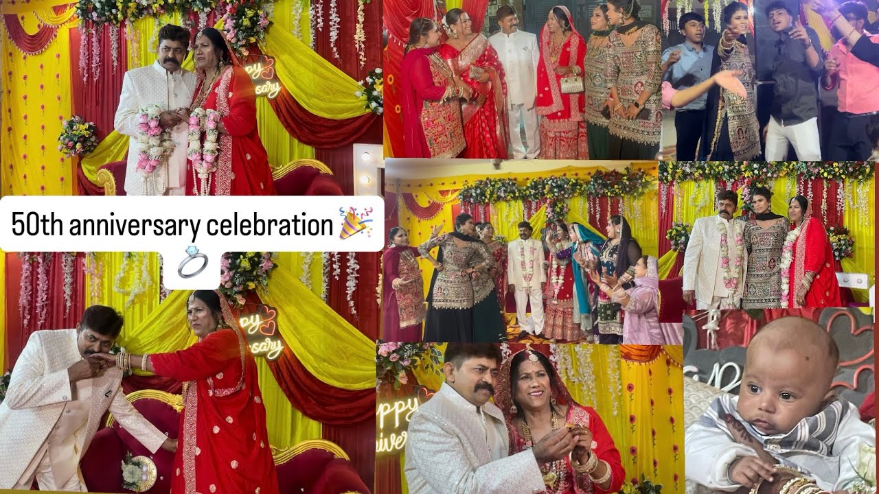 50th anniversary celebration 🎉🎂🥰💍 @3titliyaan 🦋