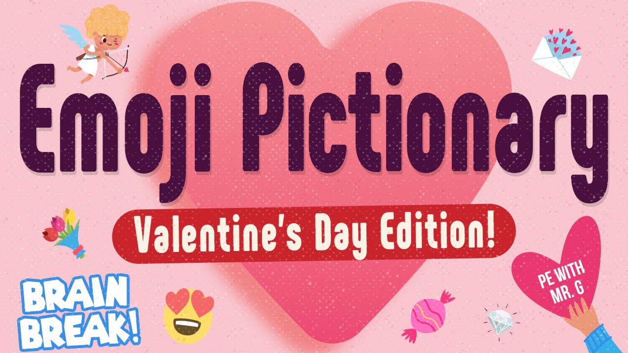 Valentine's Day Emoji Pictionary | Brain Break | Games For Kids | GoNoodle Inspired
