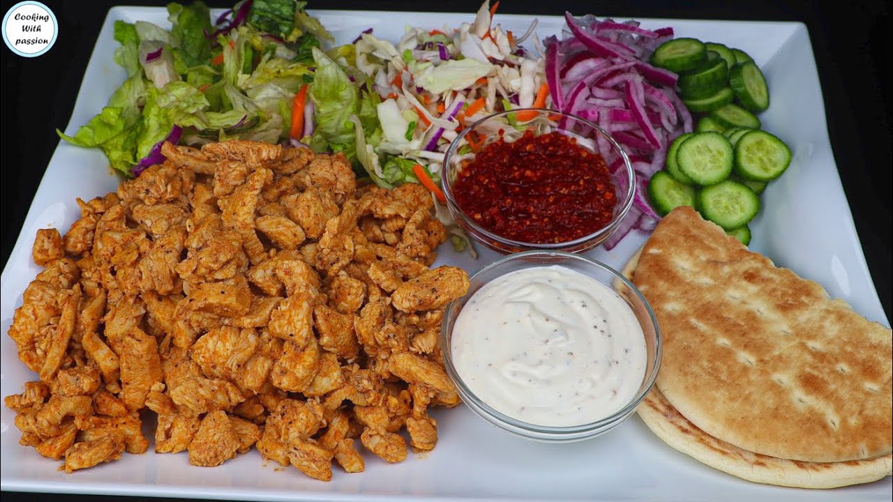 Chicken Shawarma Platter - Ramadan Iftar Special Dawat / Party Platter By Cooking With Passion