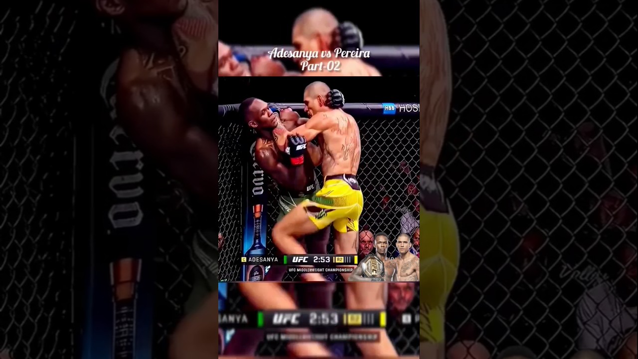 Adesanya vs Alex Pereira🔥(part-02)| #shorts #ufc