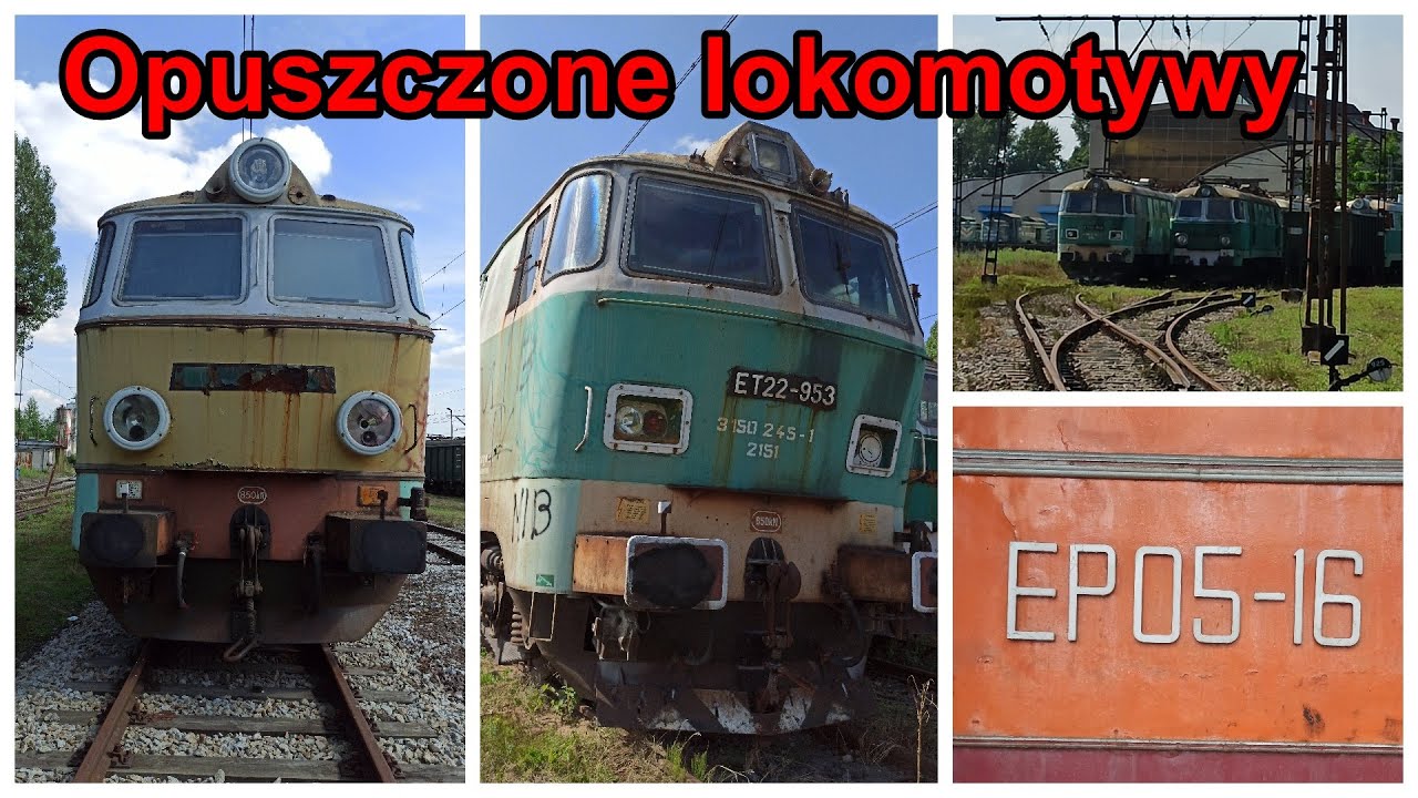 Opuszczone lokomotywy na Warszawskich Odolanach