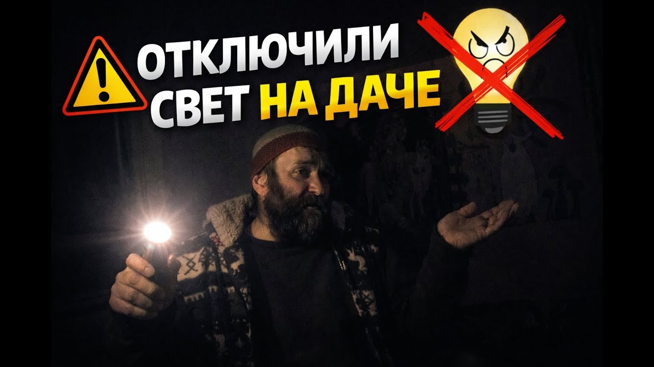 Отключили свет на даче!