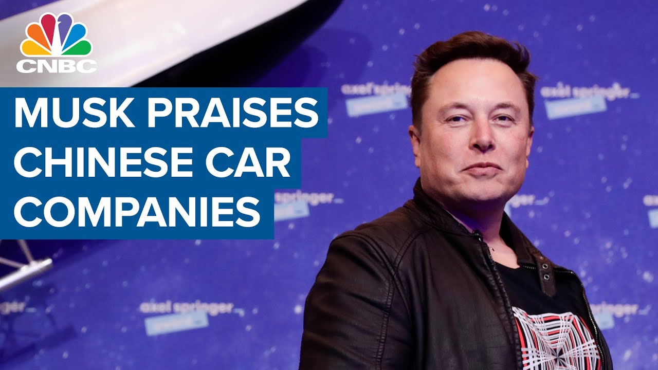 Tesla CEO Elon Musk praises Chinese car companies at a green vehicle conference