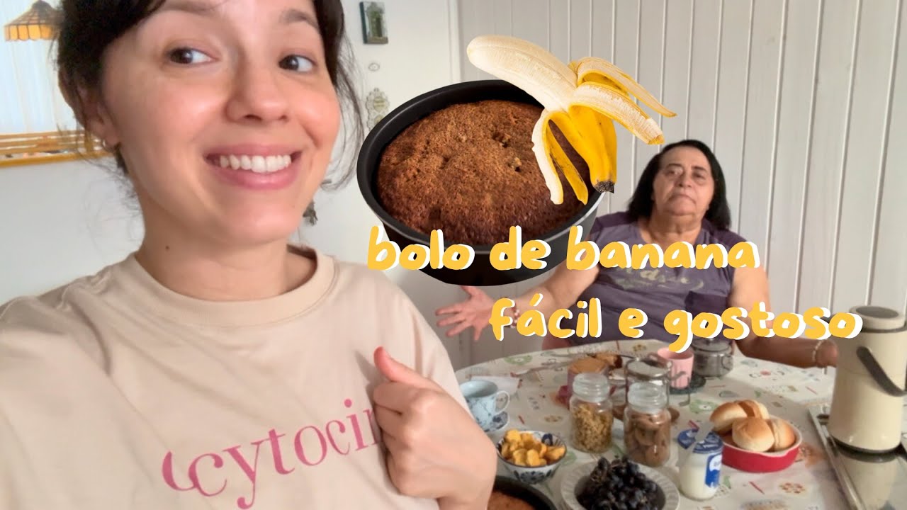 cozinhando vlog | BOLO de BANANA com aveia ~ boa pedida para o Natal 🎄 