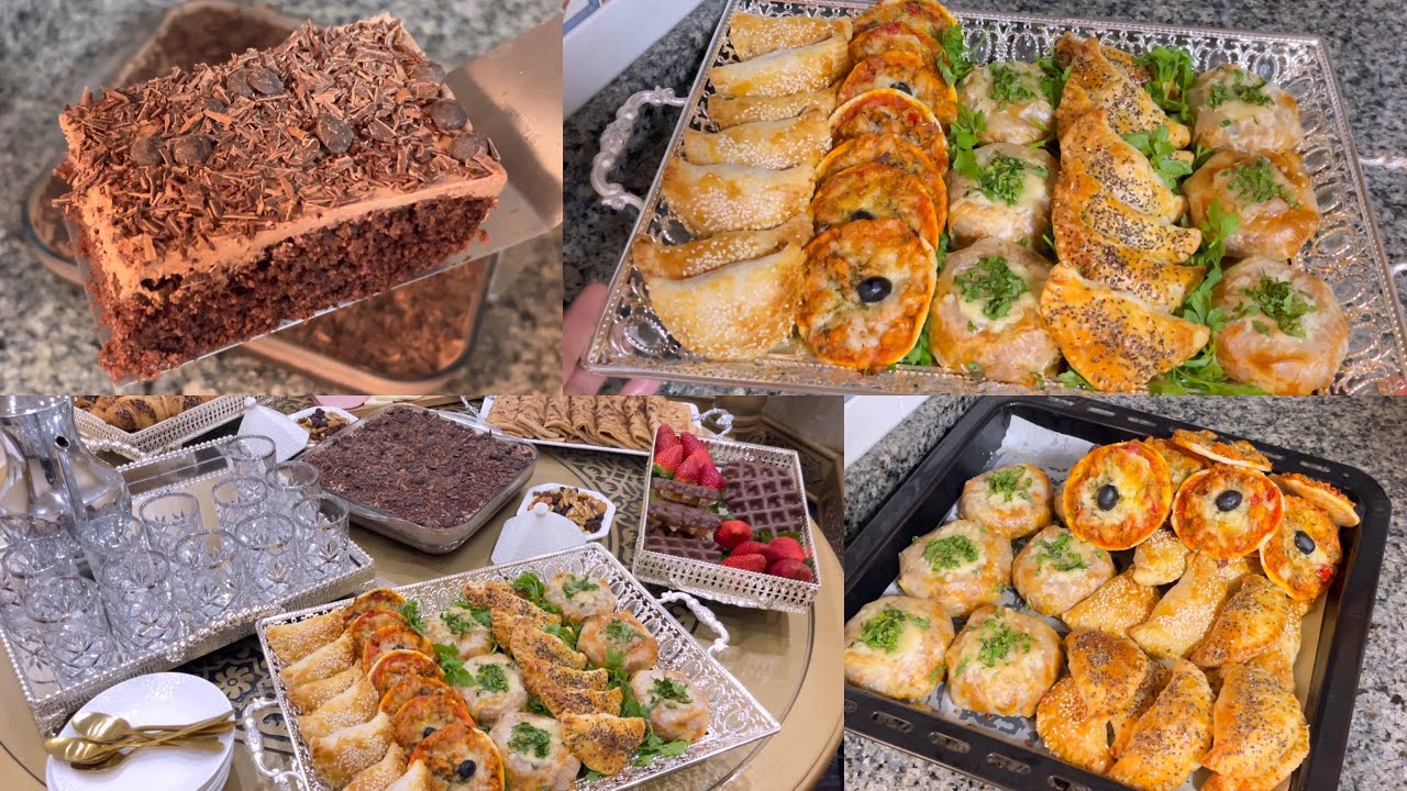 مملحات رمضان بدون قلي 🌛بحشوات مختلفة كيكة سريعة ولذيذة تهبل👌🏻كلشي في وقت قياسي حمرت وجهي مع ضيوفي