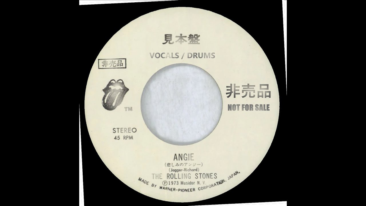 Rolling Stones - ANGIE - Drums & Vocals - Mick Jagger & Charlie Watts