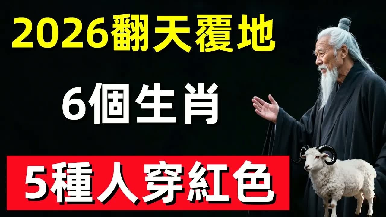 6個生肖穿黃色，5種人穿紅色，保你2026馬年翻天覆地#修行思維 #修行 #福報 #禪 #道德經 #覺醒 #開悟 #禅修