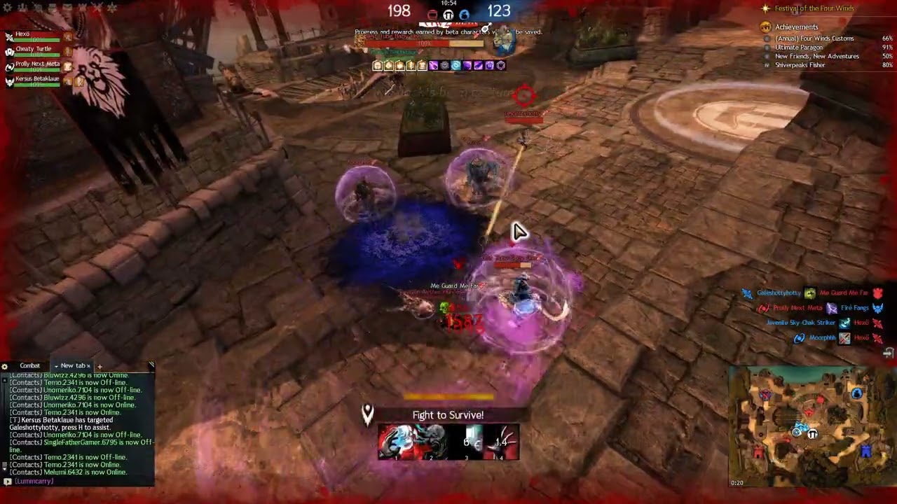 Guild Wars 2 - Visions of Eternity Beta Test, Longbow Luminary gameplay