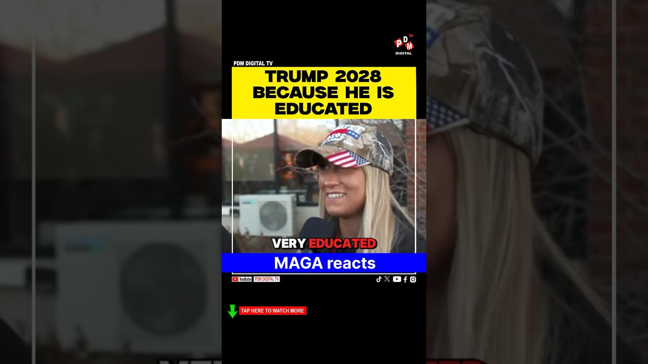 Trump 2028 Because He&rsquo;s Educated&rsquo; &ndash; MAGA Supporters React to 2028 Debate #trump #cnn