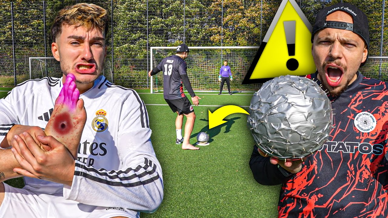 BEI JEDEM TOR WIRD DER BALL SCHMERZHAFTER! *Metall-Nagelball*