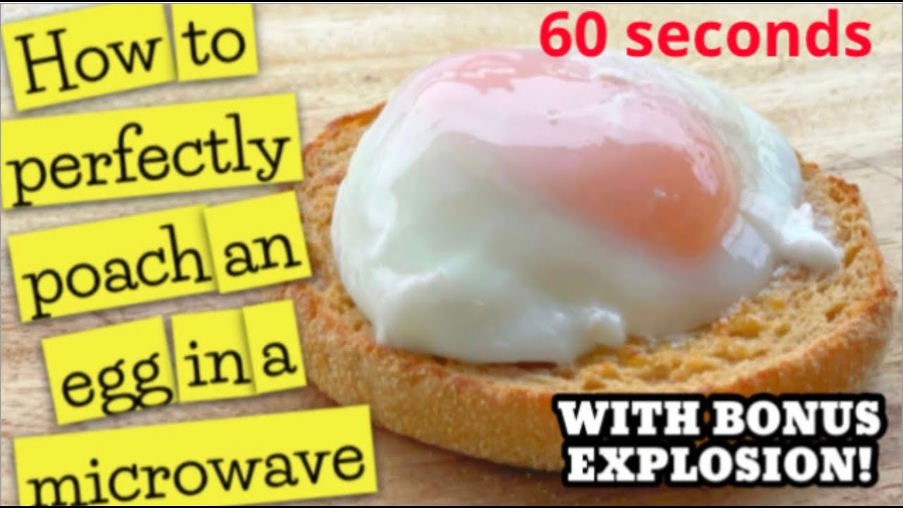 How to make the perfect poached egg in a microwave in 60 seconds